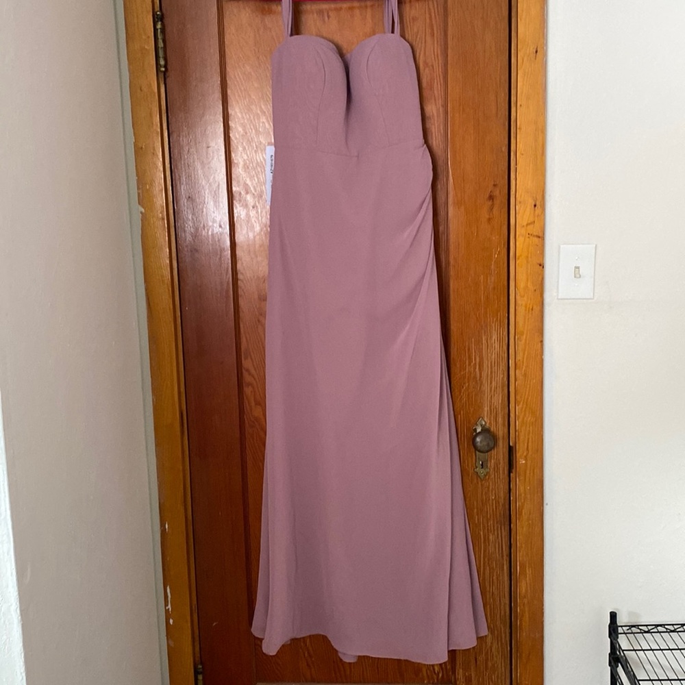 Azazie vintage mauve dress